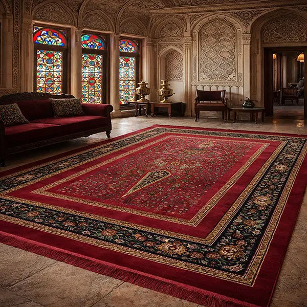 گبه ماشینی طرح درخت زندگی زمینه لاکی